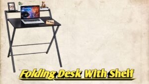 Folding Desk With Shelf